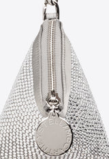 Stella McCartney Crystal Mesh Fringed Clutch Bag Silver 7P0065 WP0360-8101