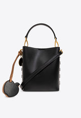 Stella McCartney Frayme Faux Leather Bucket Bag Black 7B0093 WP0380-1000