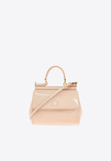 Dolce & Gabbana Medium Sicily Leather Shoulder Bag  Pink BB6003 A1037-80412