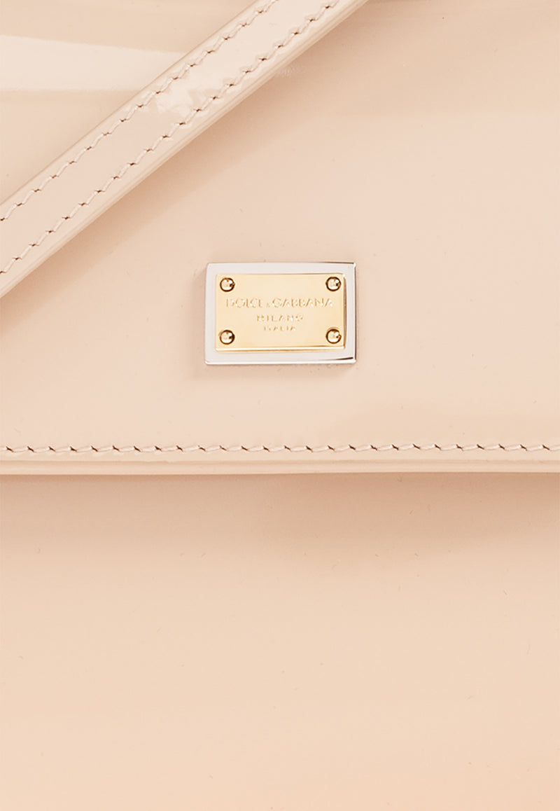 Dolce & Gabbana Medium Sicily Leather Shoulder Bag  Pink BB6003 A1037-80412