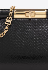 Dolce & Gabbana Medium Marlene Leather Clutch BB7620 A2111 80999 Black