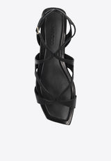 Jimmy Choo Ayla Nappa Leather Flat Sandals Black AYLA FLAT NAP-BLACK