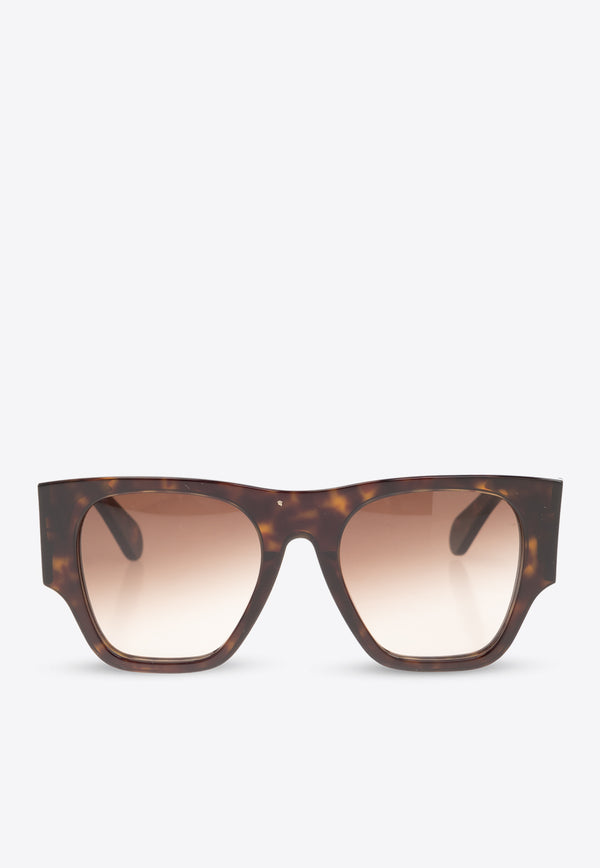 Chloé Naomy Tortoiseshell Square Sunglasses Brown CH0233S 0-002