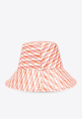 Jimmy Choo Catalie Embroidered Bucket Hat Multicolor CATALIE A841-A450 PAPRIKA CANDY PINK