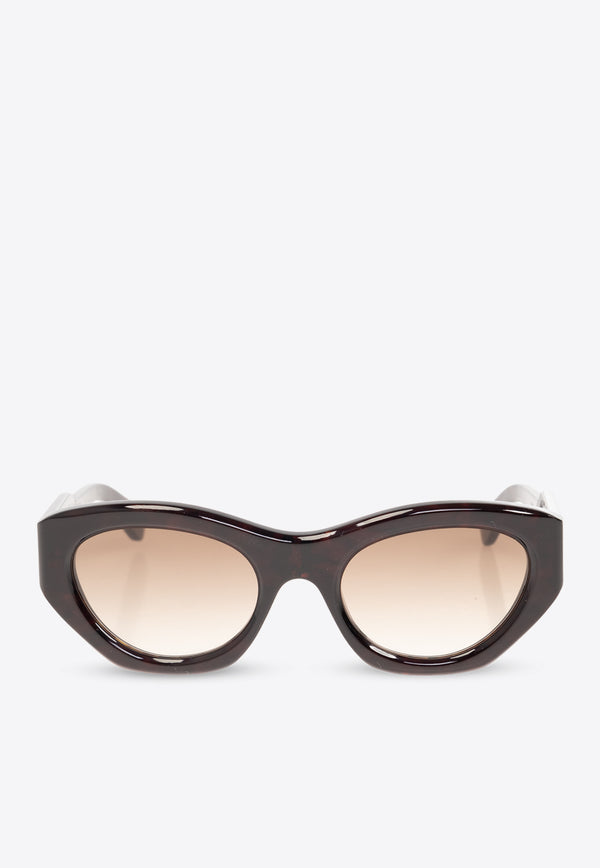 Chloé Gayia Cat-Eye Sunglasses Brown CH0220S 0-002