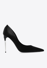 Dolce & Gabbana Loll 105 Pointed Satin Pumps Black CD1851 A7630-80999