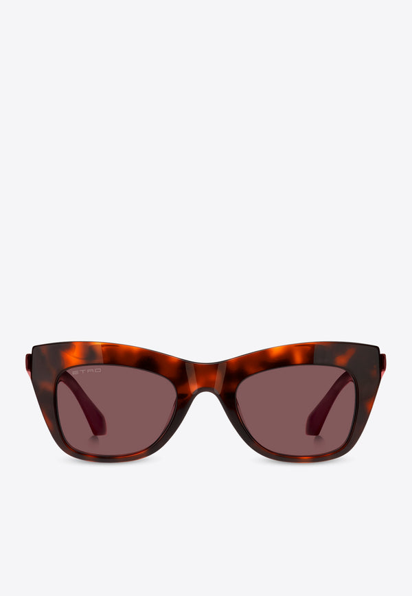 Etro Tailoring Cat-Eye Sunglasses Red ETRO 0004 G S 0-086 HAVANA