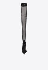 Dolce & Gabbana X Kim Lollo 105 Thigh-High Tulle Boots Black CU1128 AL786-80999