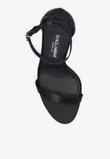 Dolce & Gabbana Keira 105 Satin Sandals Black CR1725 A7630-80999
