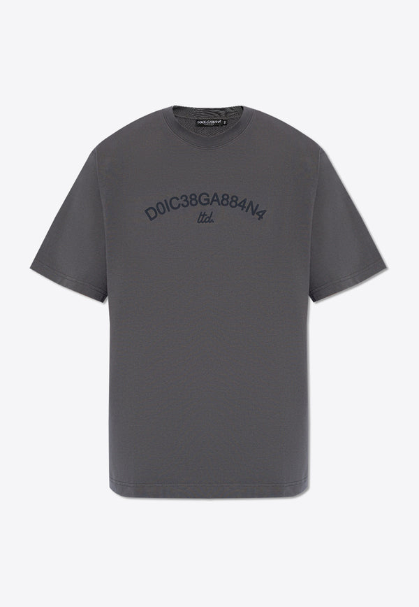 Dolce & Gabbana Logo Print Crewneck T-shirt Gray G8PN9T G7M3K-N9299