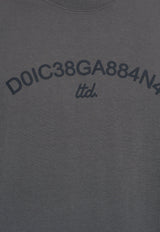 Dolce & Gabbana Logo Print Crewneck T-shirt Gray G8PN9T G7M3K-N9299