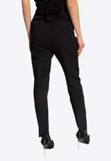 Dolce & Gabbana Tapered Wool Pants Black FTC30T FU28J-N0000