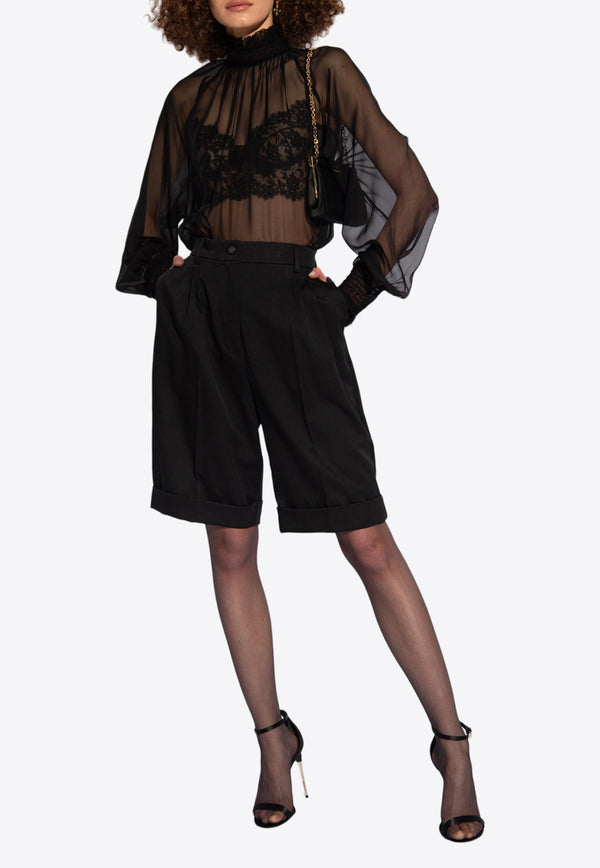 Dolce & Gabbana Tailored Bermuda Shorts Black FTCZWT FU28J-N0000