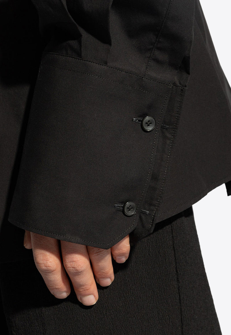 Dolce & Gabbana Belted Balloon-Sleeved Shirt Black G2SV4T FU5T9-N0000