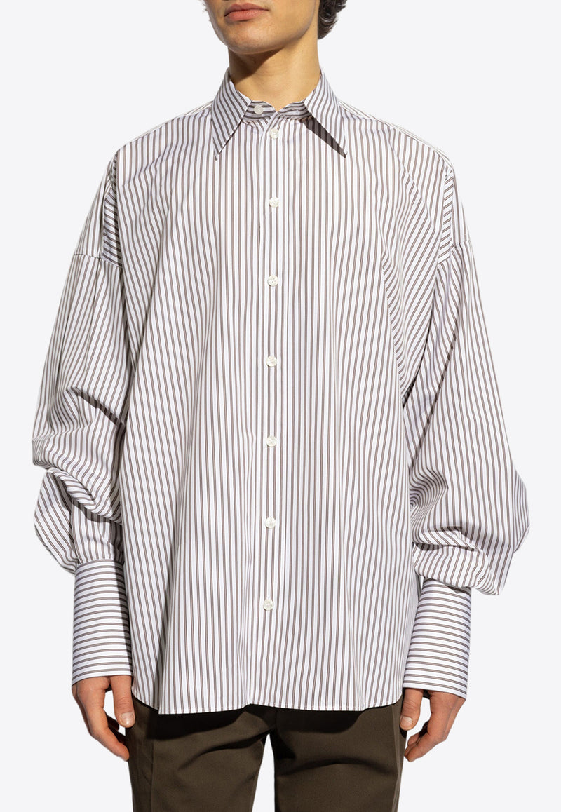 Dolce & Gabbana Oversize Pinstripe Shirt White G5LU6T FR5ZP-S8051