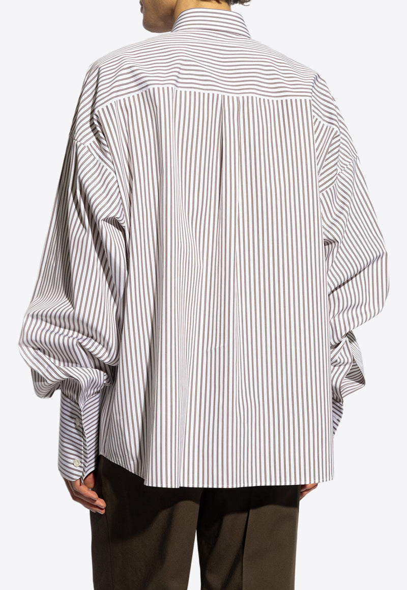 Dolce & Gabbana Oversize Pinstripe Shirt White G5LU6T FR5ZP-S8051