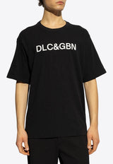 Dolce & Gabbana Logo Print Crewneck T-shirt Black G8PN9T G7M8F-N0000