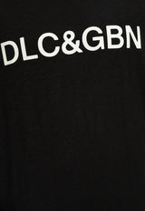 Dolce & Gabbana Logo Print Crewneck T-shirt Black G8PN9T G7M8F-N0000