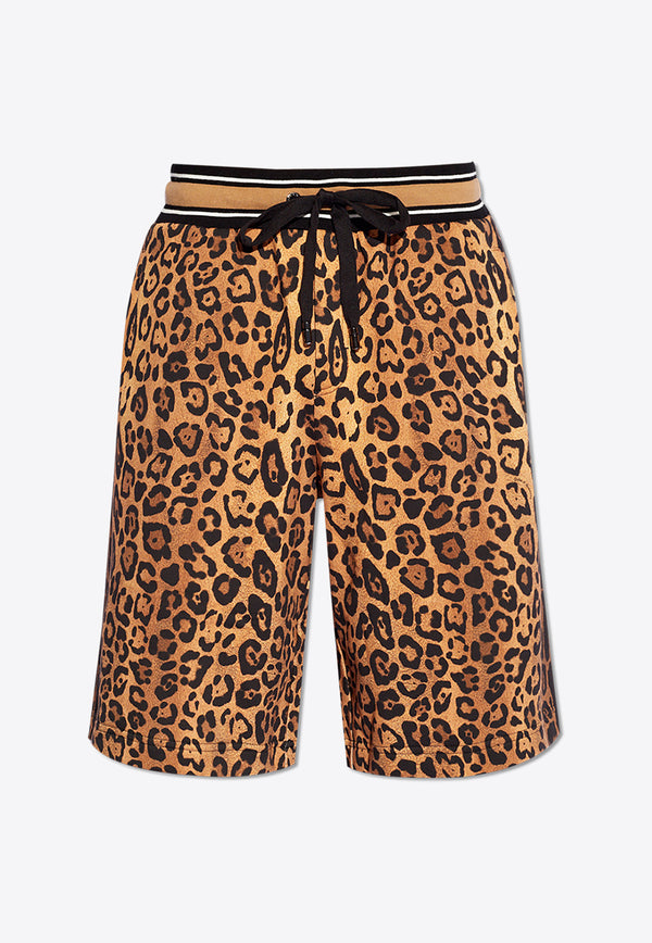 Dolce & Gabbana Leopard Print Bermuda Shorts

 Brown GVUZAT II7B4-HXNBM