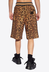 Dolce & Gabbana Leopard Print Bermuda Shorts

 Brown GVUZAT II7B4-HXNBM