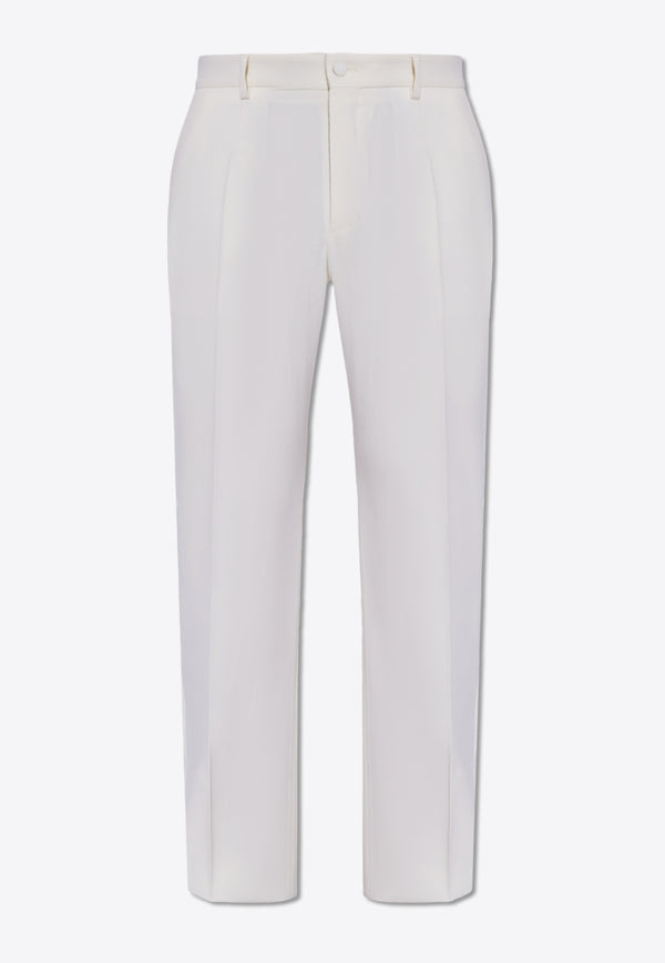 Dolce & Gabbana Wool Tailored Pants Cream GYZMHT FUBGG-W0001