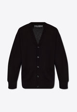 Dolce & Gabbana V-neck Buttoned Cardigan Black GXV13T JFMCM-N0000