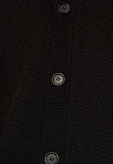 Dolce & Gabbana V-neck Buttoned Cardigan Black GXV13T JFMCM-N0000