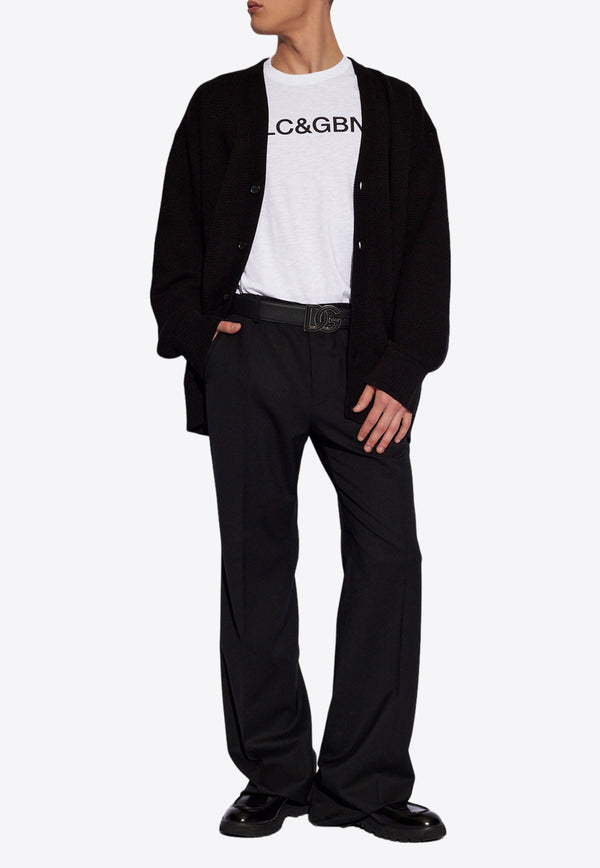 Dolce & Gabbana Wool Pleat-Front Pants Black GYZMHT GH667-N0000