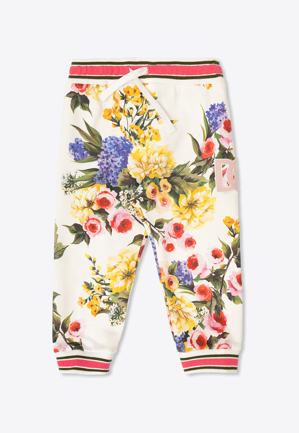 Dolce & Gabbana Kids Baby Girls Garden Print Track Pants Multicolor L2JPC9 HS7OJ-HA4YB