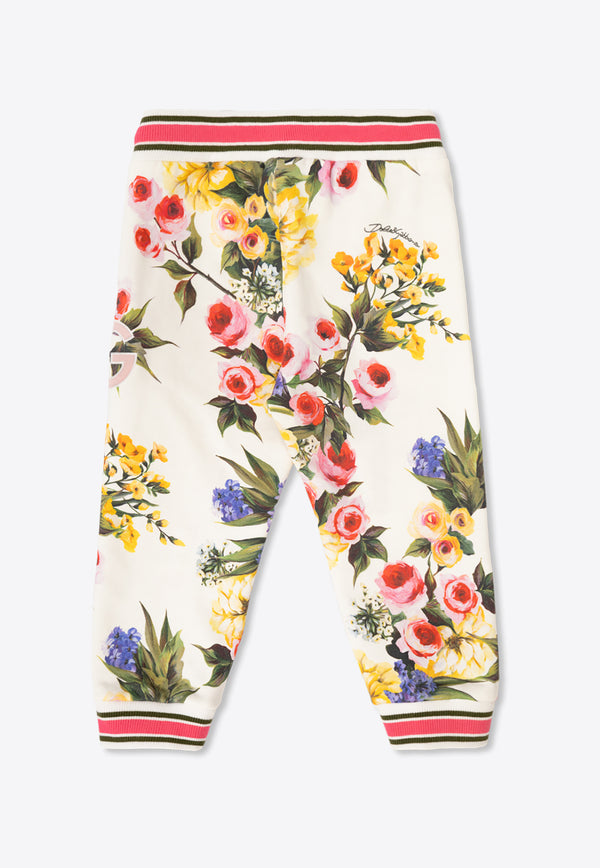 Dolce & Gabbana Kids Baby Girls Garden Print Track Pants Multicolor L2JPC9 HS7OJ-HA4YB