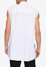 Dolce & Gabbana Sleeveless Buttoned Shirt White G5LV1T FU5T9-W0800