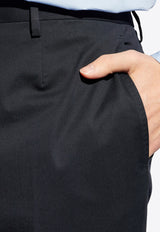 Etro Tapered Pleated Chino Pants Navy MREA0002 99TUEA6-B0665