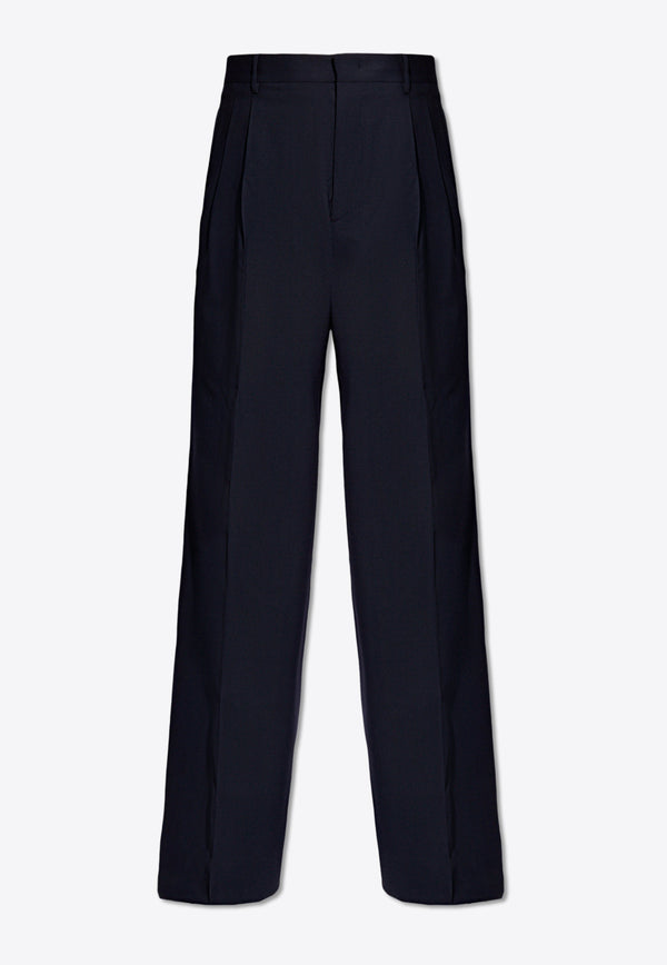 Etro Straight-Leg Tailored Wool Pants Navy MREA0011 99TU2F6-B0065