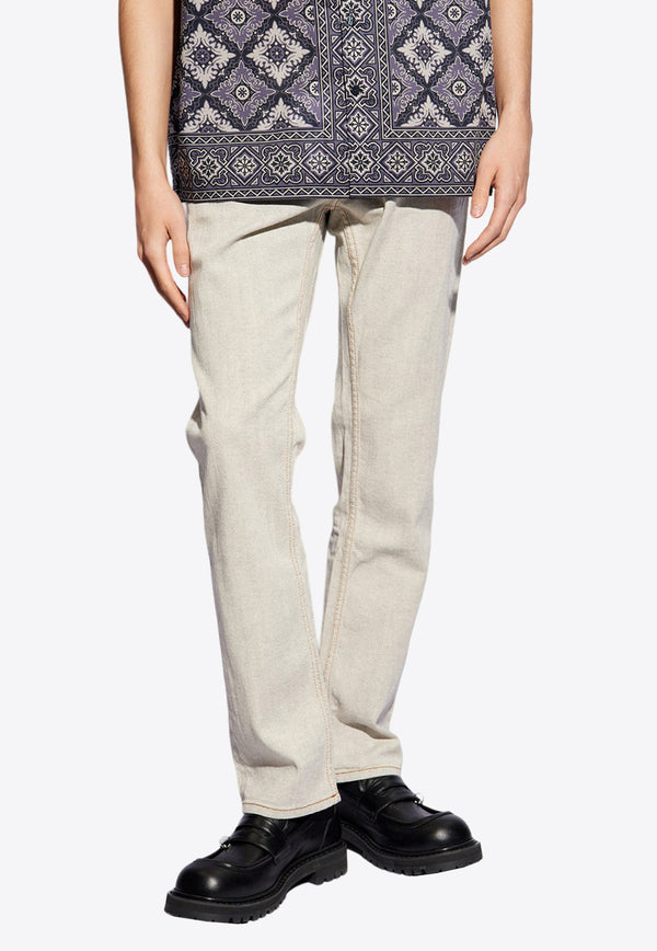 Etro Tapered-Leg Jeans Gray MRNB0004 AD223-N0038