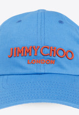 Jimmy Choo Pacifico Embroidered Baseball Cap Blue PACIFICO A840-A330 SKY PAPRIKA