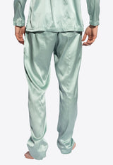 Tom Ford Logo Waistband Pajama Pants Blue T4H201010 0-338