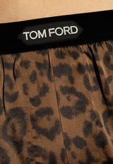 Tom Ford Leopard Print Boxer Briefs Brown T4LE41880 0-218