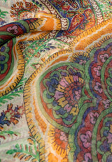 Etro Floral Paisley Silk Scarf  Multicolor WAYA0001 AS250-X0801