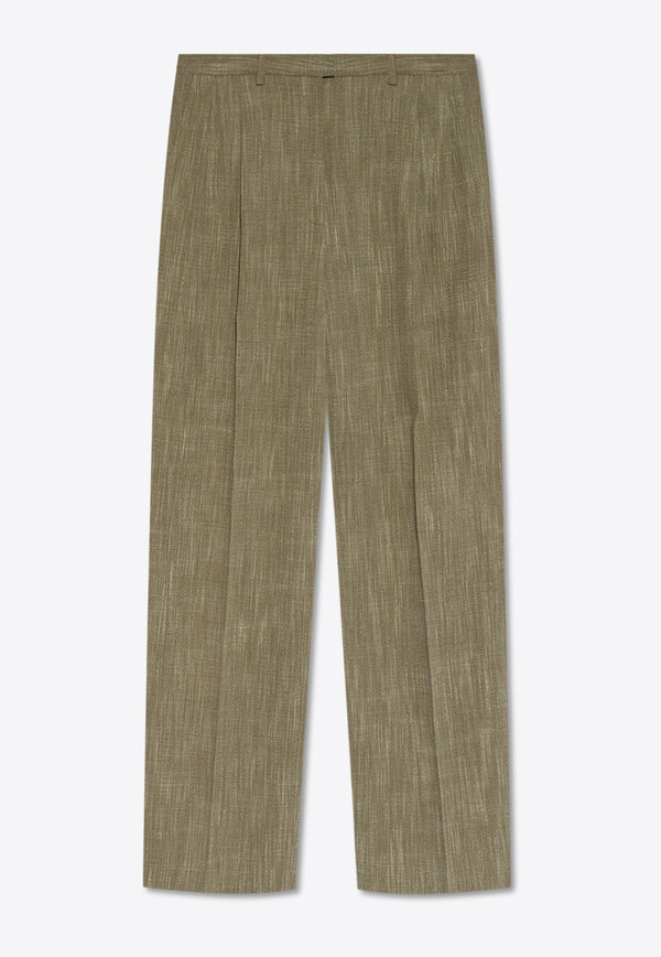 Etro Wide-Leg Tailored Pants Green WREA0009 99TUDH4-N3644