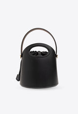 Etro Medium Saturno Leather Bucket Bag Black WP1E0003 AU021-N0000