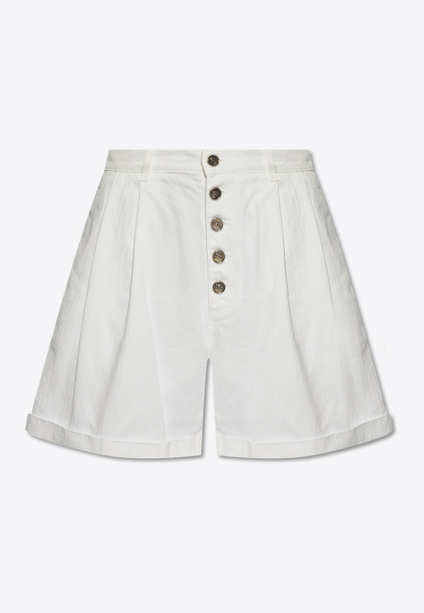 Etro Pegaso Motif Mini Shorts White WREB0005 AC169-W0111