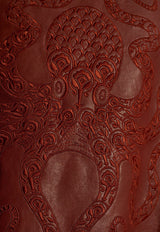 Etro Octopus-Embroidered Oversized Leather Vest Brown WROB0001 AP009-M0883
