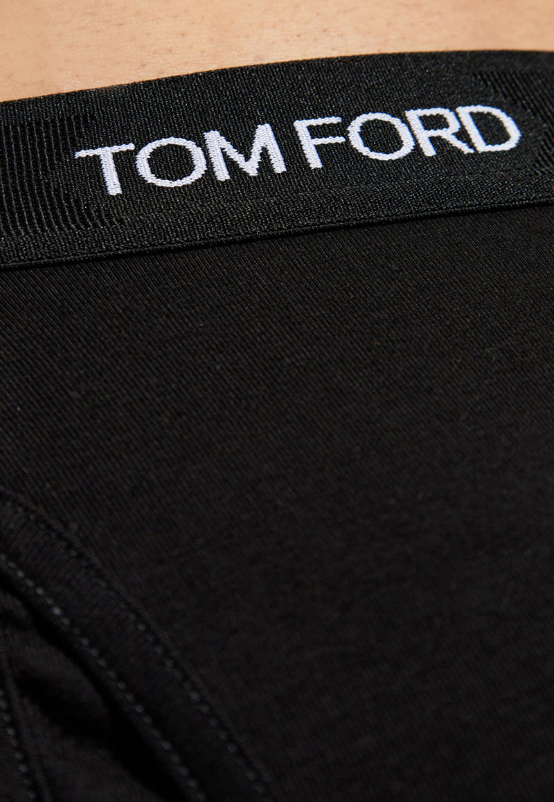 Tom Ford Logo Waistband Briefs -Set of 2 Black T4XC31040 0-999