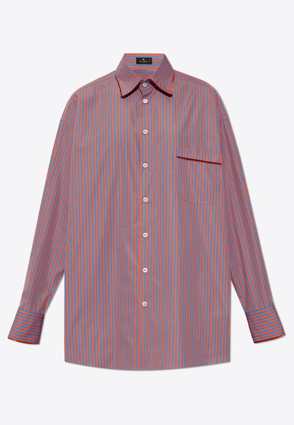 Etro Striped Oversized Button-Up Shirt Multicolor WRIA0028 99TR563-S8460