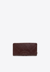 Tory Burch Fleming Soft Quilted Leather Wallet Burgundy 140344 0-500