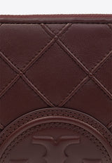 Tory Burch Fleming Soft Quilted Leather Wallet Burgundy 140344 0-500