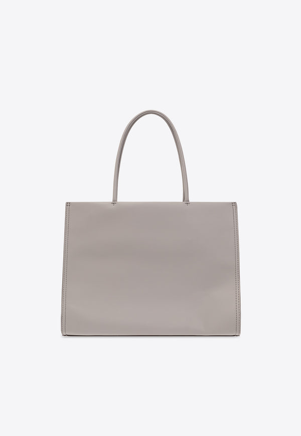 Tory Burch Small Ella Leather Shoulder Bag Gray 145612 0-029