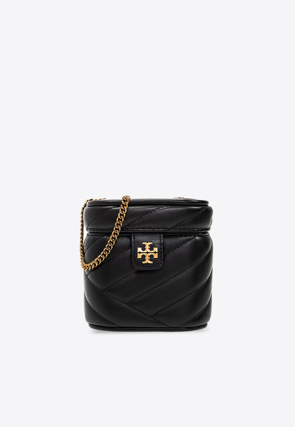 Tory Burch Mini Kira Quilted Leather Vanity Bag Black 146843 0-001