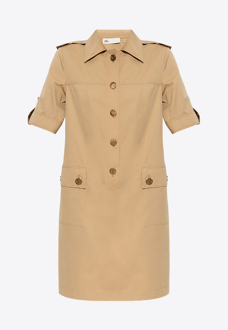 Tory Burch Camp Mini Dress  Brown 148304 0-927