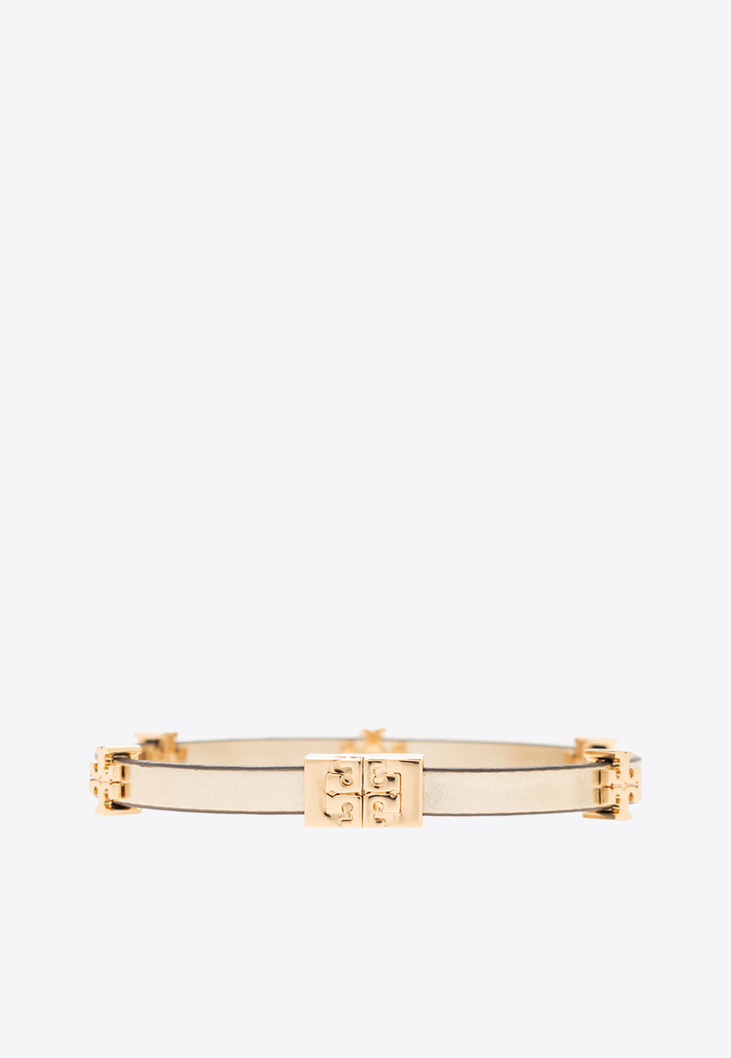 Tory Burch Eleanor Leather Bracelet Gold 147235 0-703